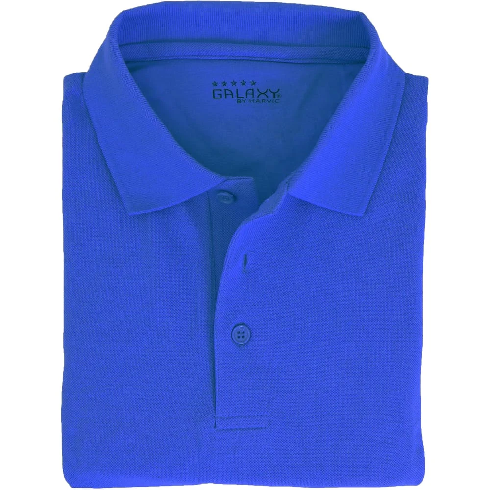 Adult Uniform Polo Shirts - Royal Blue Short Sleeve Size 2X 1