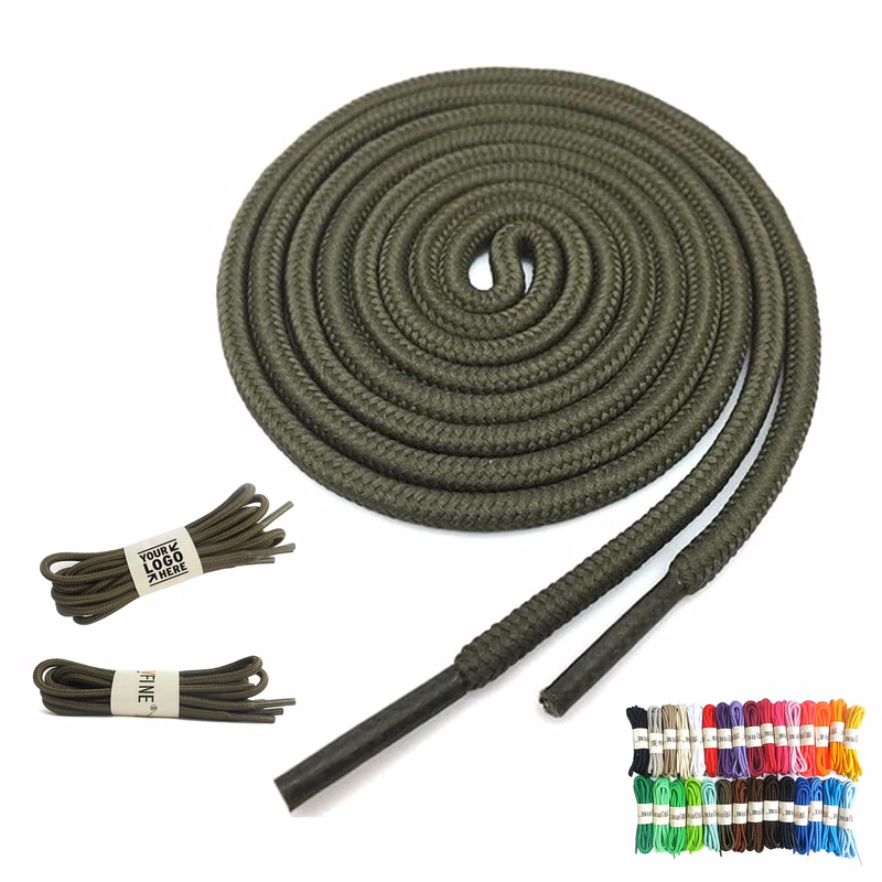 2 Pair Round Athletic Shoelaces Boot Shoe Lace String 