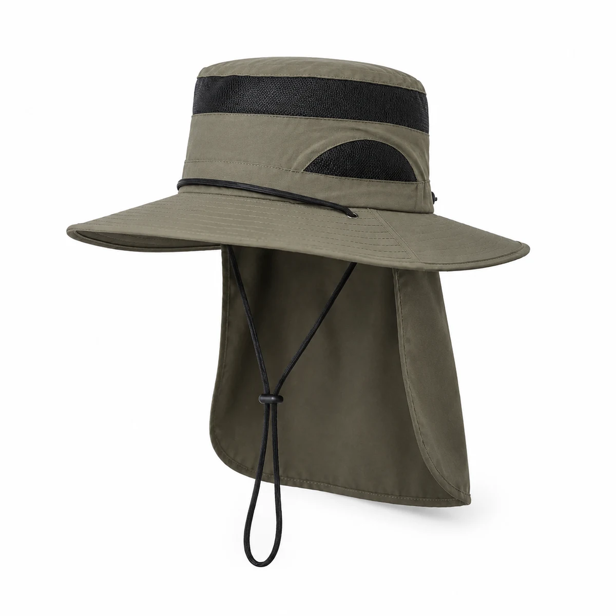 Outdoor Shawl-Style Sun Protection Bucket Hat 1