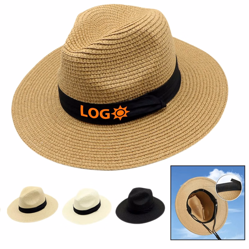Wide Brim Straw Hat MOQ50 Fedora