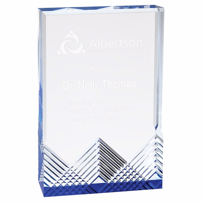 5" x 7" Blue Apex Mirage Acrylic Award