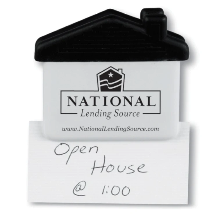 Jumbo House Shape Magnetic Memo Holder/Clip 1