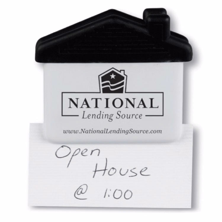 Jumbo House Shape Magnetic Memo Holder/Clip