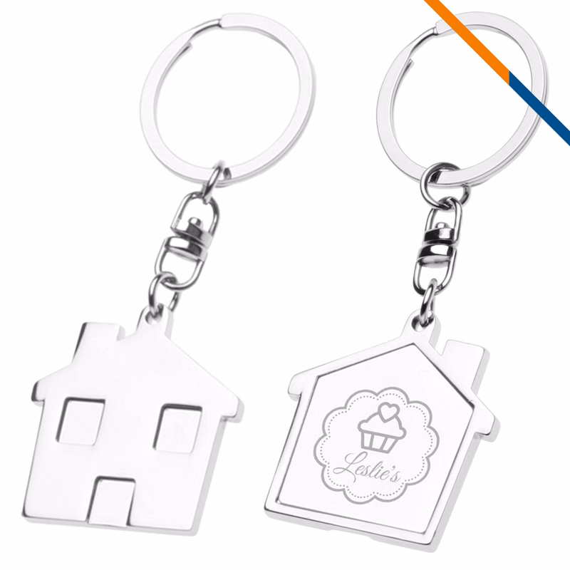 Lively House Metal Keychains