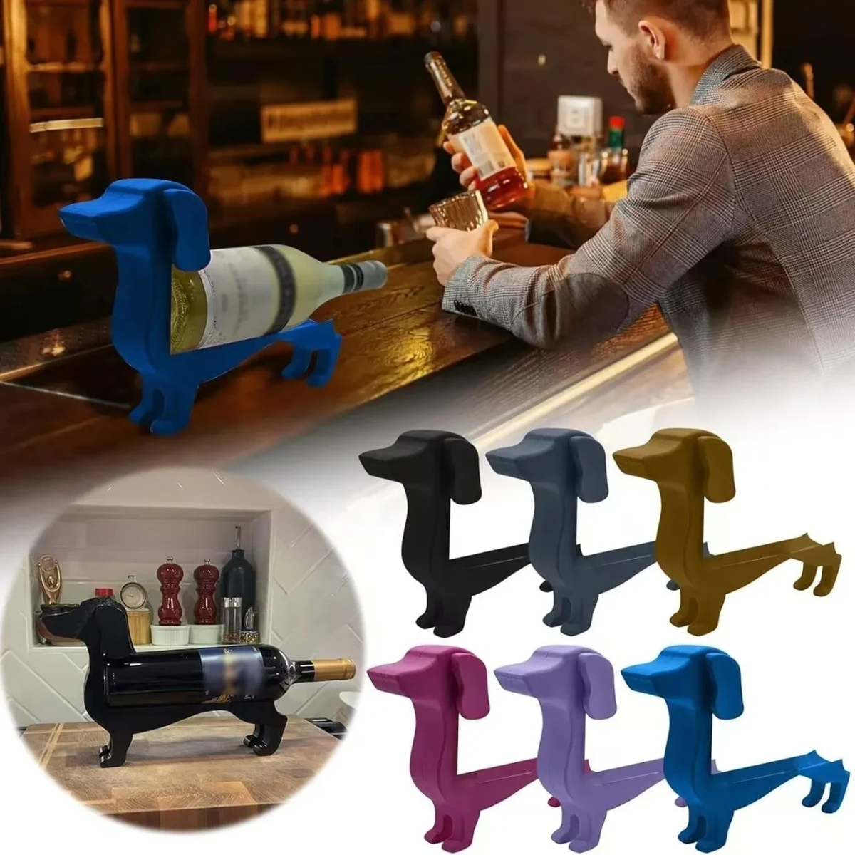 Dog Wine Bottle Holder 1