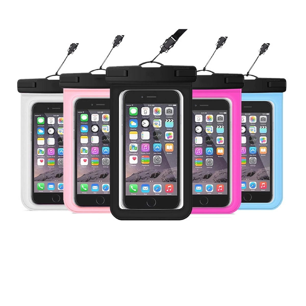 6" Waterproof Phone Bag with Lanyard 1