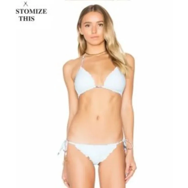 Breathable Bralette Bikini Set with Factory Sample Straps 1