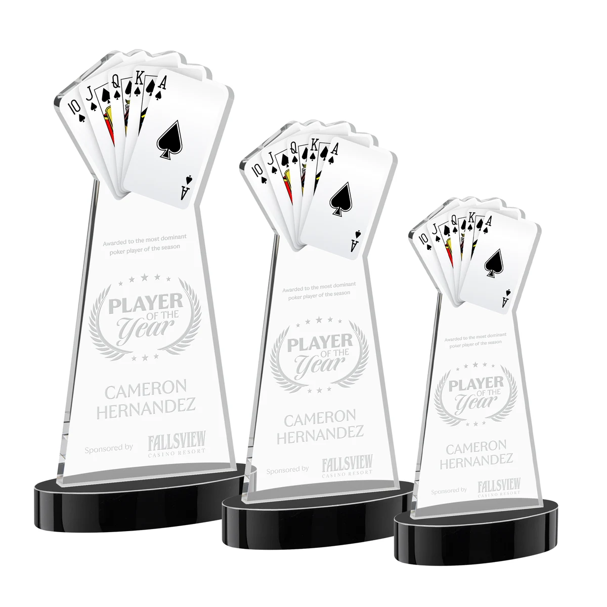 Poker Award on Alberton Base - Black 1