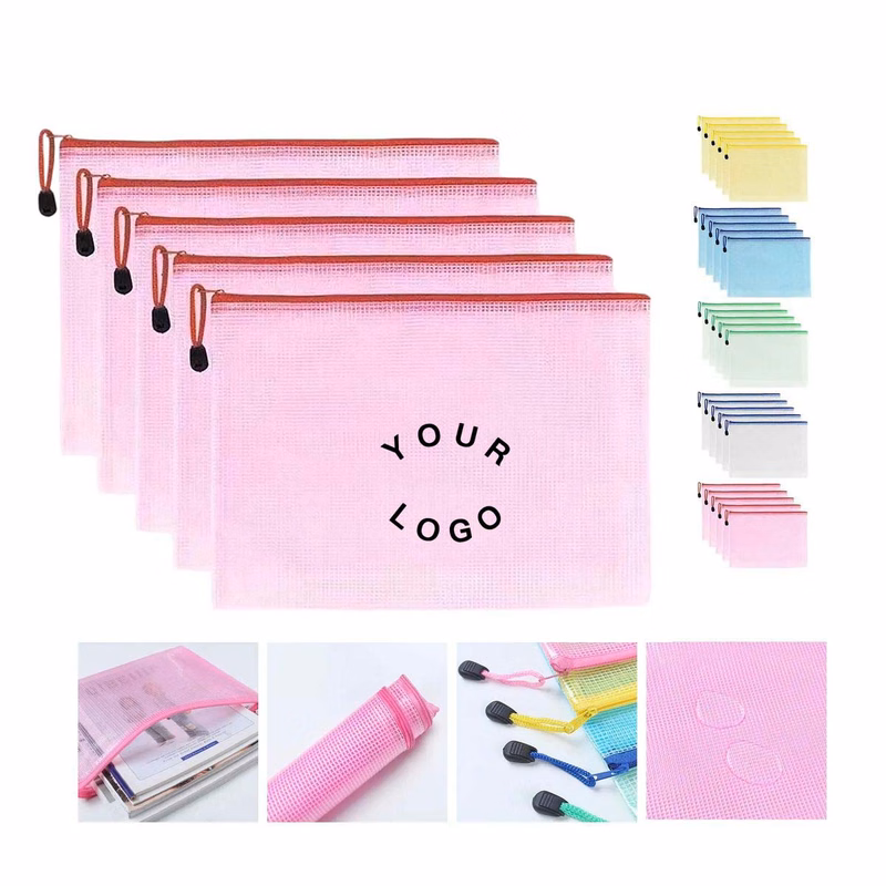 Waterproof PVC Zipper Document Bag A4 Size