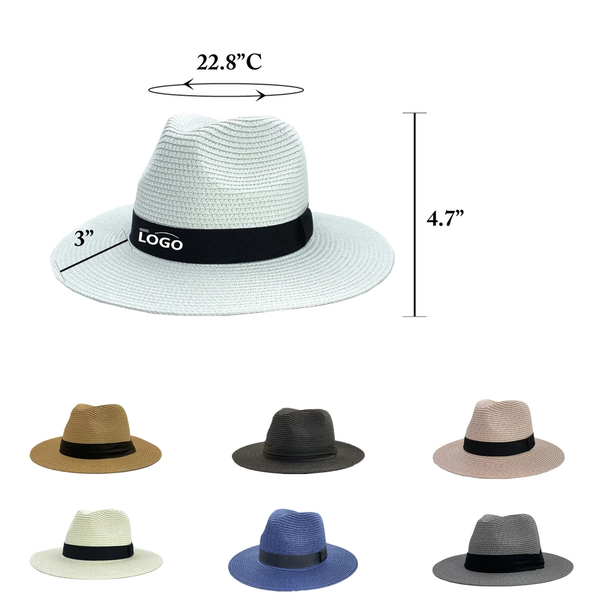 MOQ30 Hawaiian Straw Hat Summer Sun Beach Cap 1
