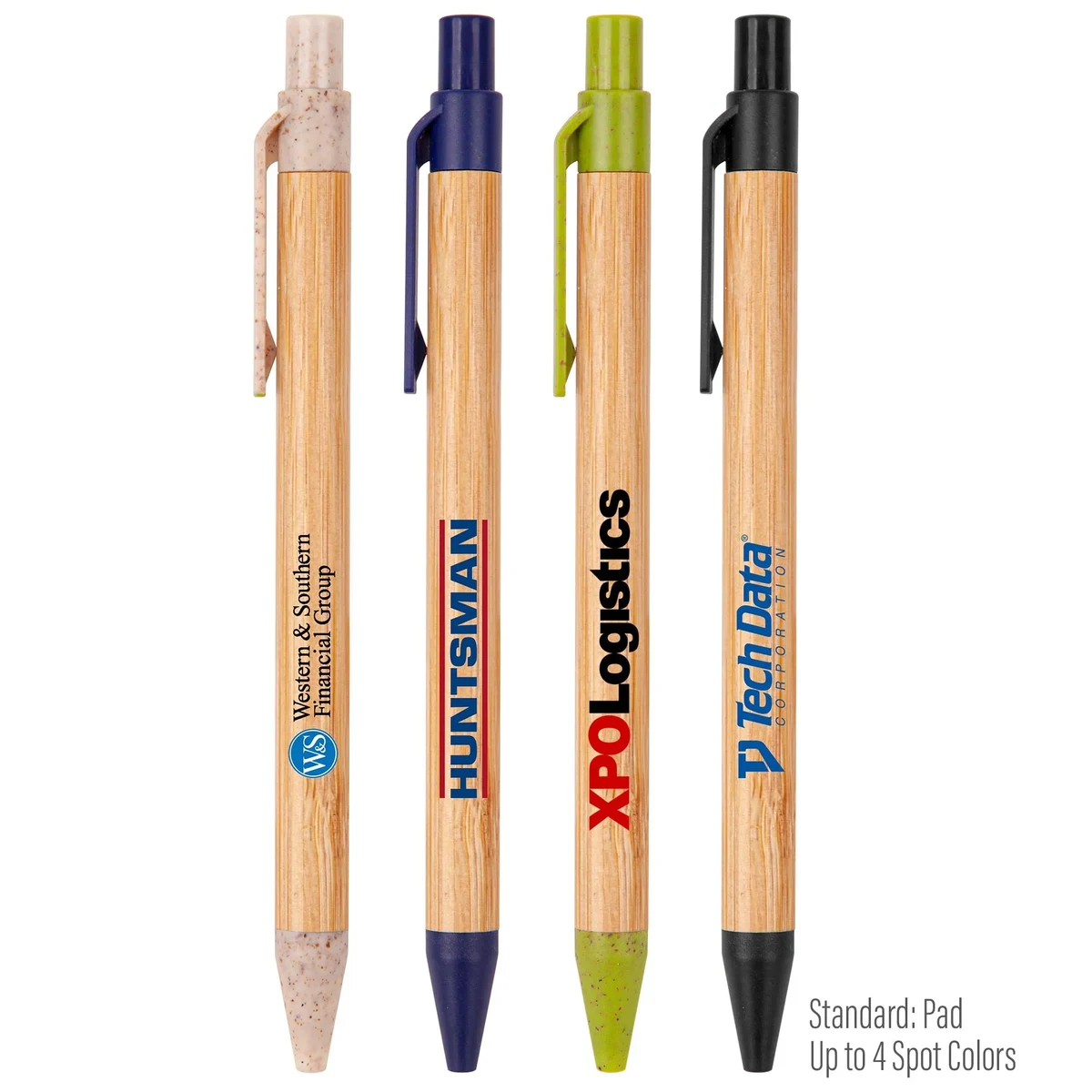 The Albury Bamboo Wheat Straw Click-Action Ballpoint Pen 1