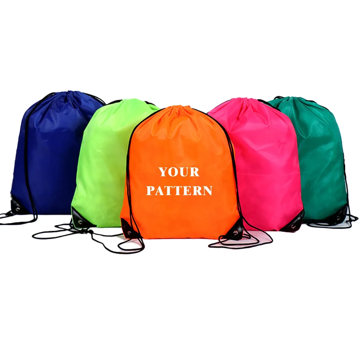 Sports Drawstring Backpack Polyester Storage Bag 1