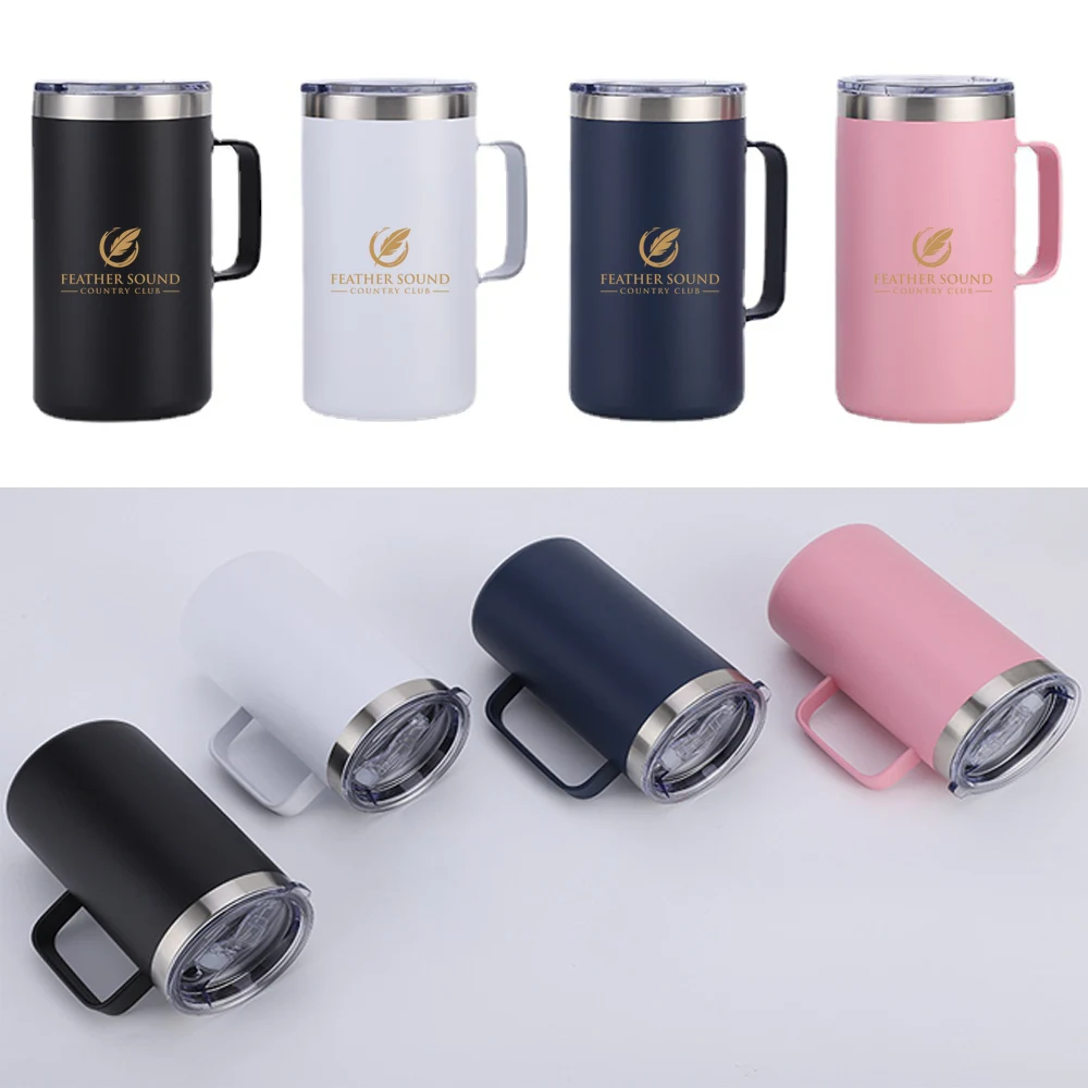 20Oz. Vacuum Stainless Steel Tumbler with Handle 1