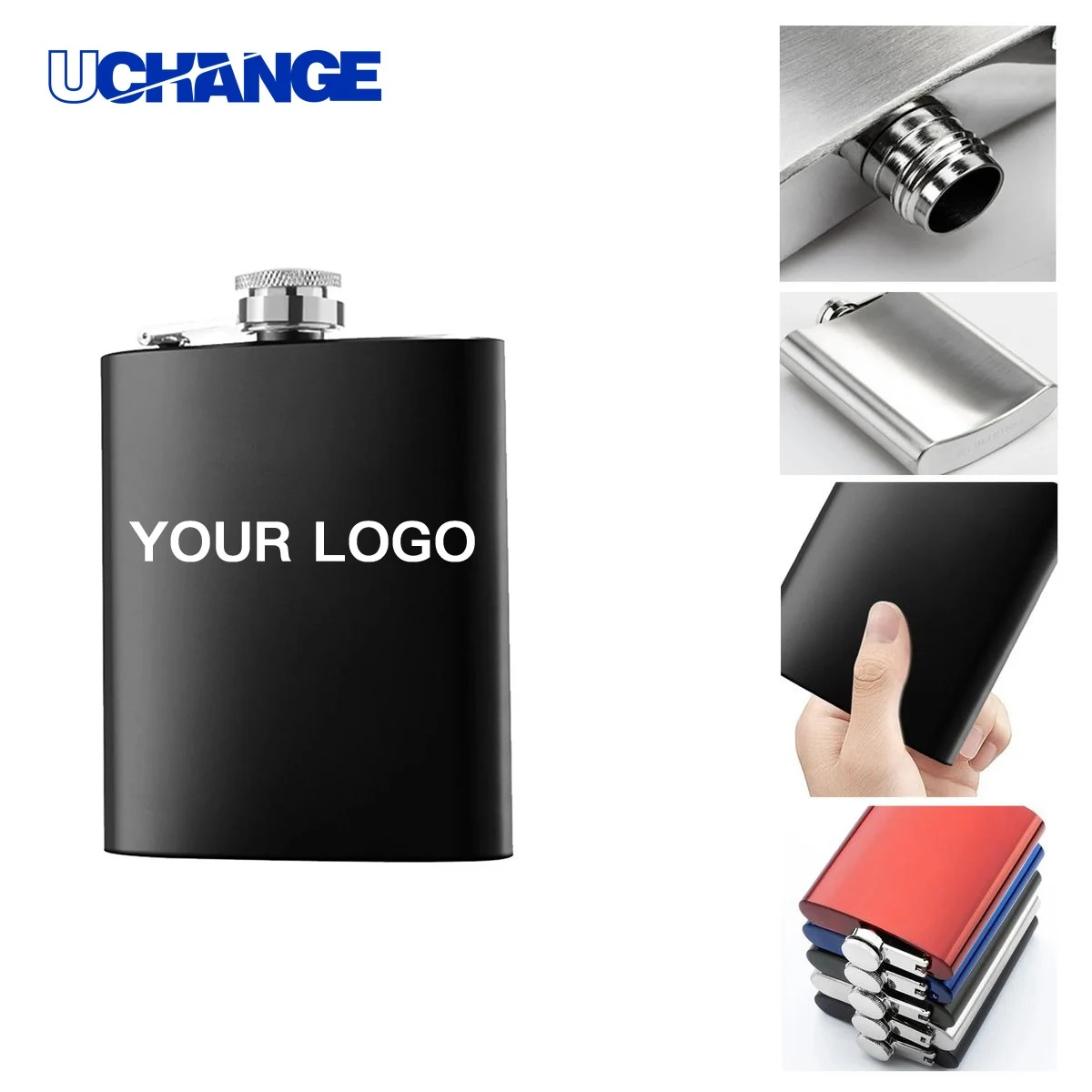 Stainless Steel Flask Bottle for Outdoor Events, custom water bottle with logo imprint 1
