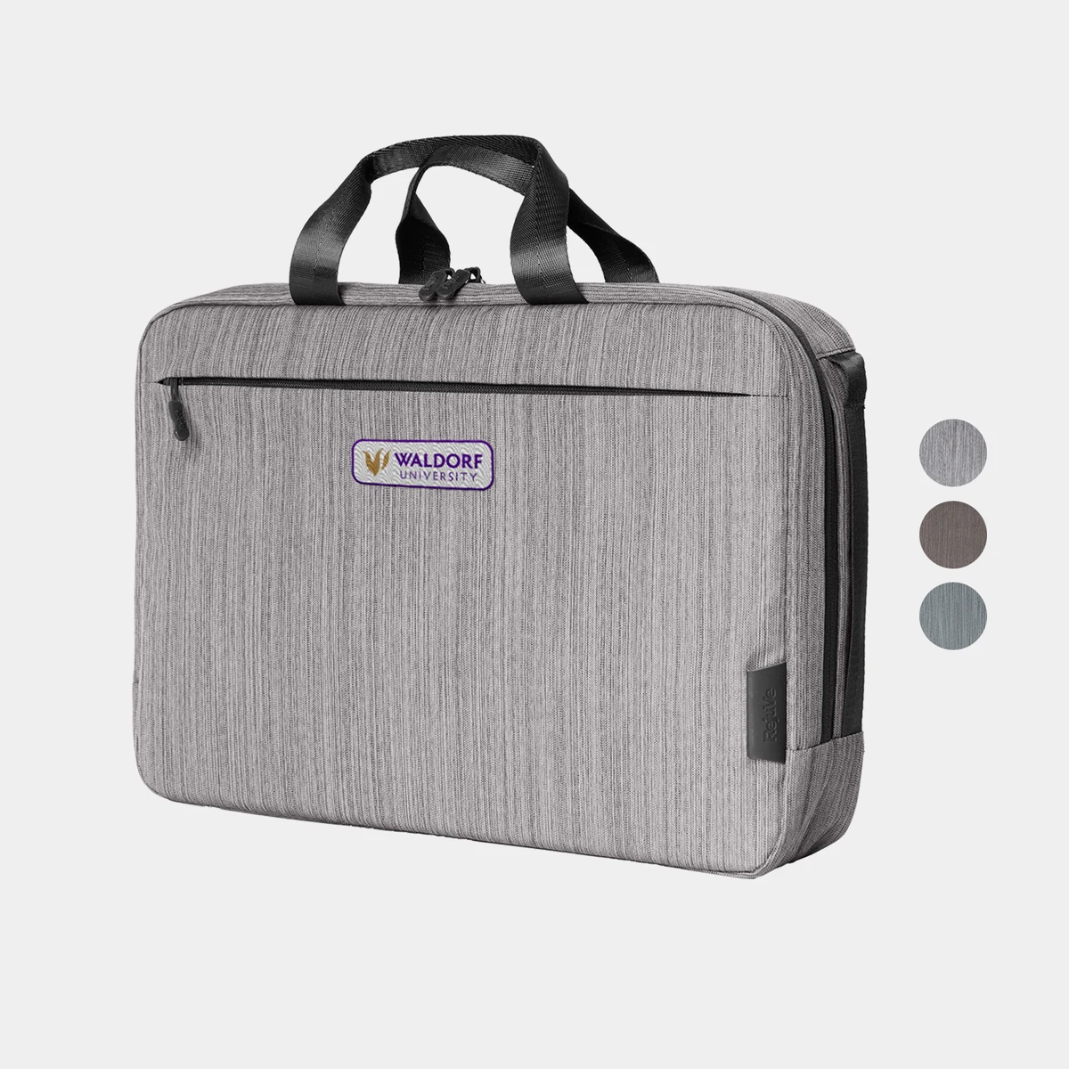 RejuVe® MOTO Recycled Heather Modern Business 16" Laptop Brief Bag 1