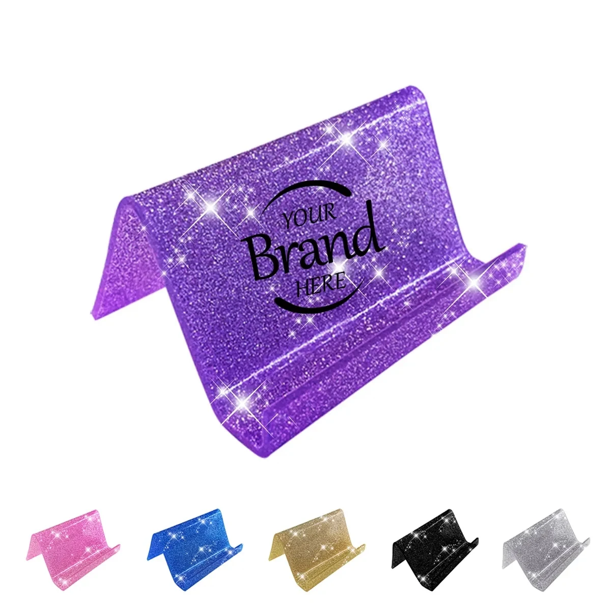 Acrylic Glitter Business Card Holder 1