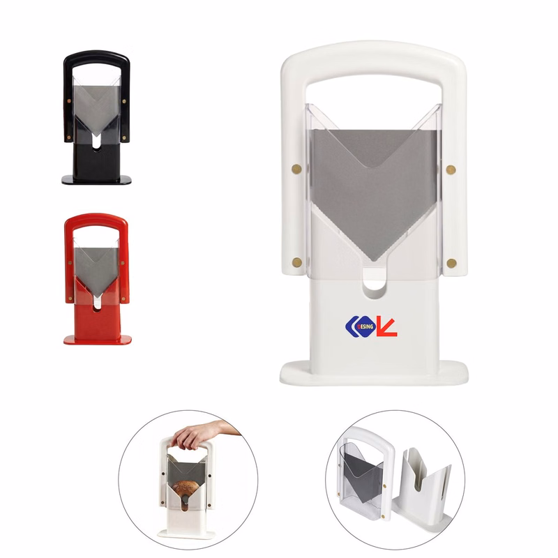 Safety Bagel Slicer With Guillotine Design