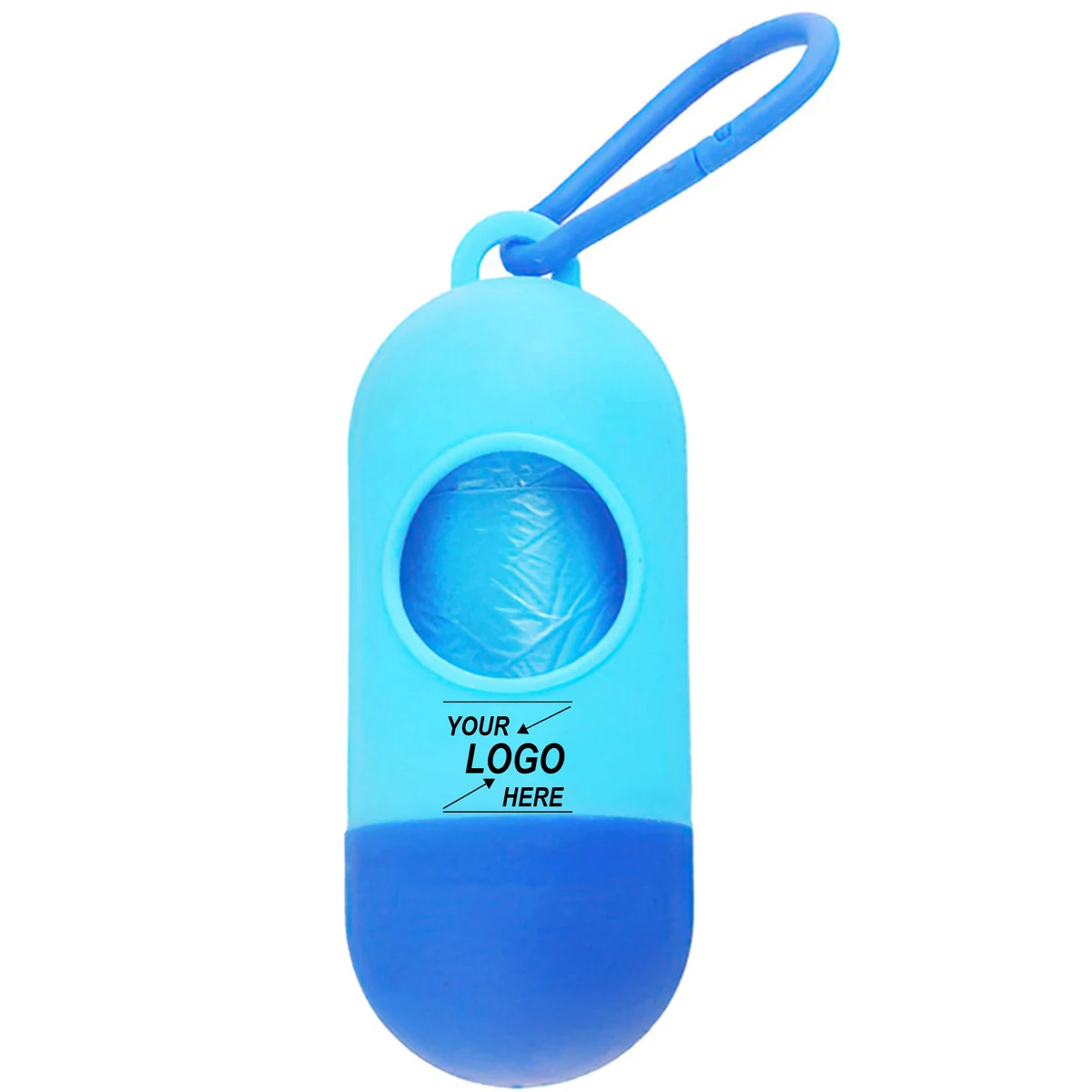 Dog Waste Bag Holder w/Carabiner Clip 1