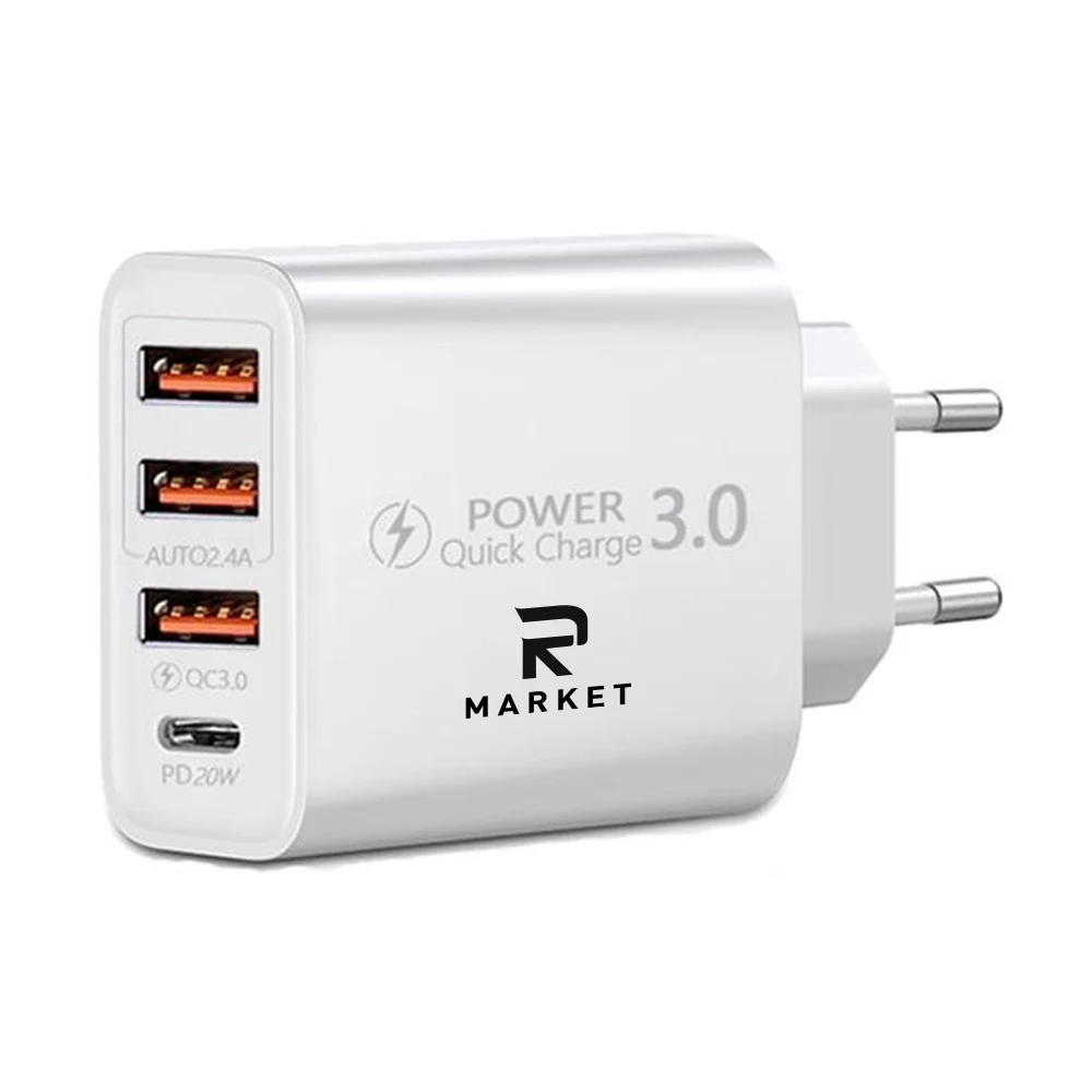 Ultra Compact Triple USB Power Plug Adaptive Fast Charging 1