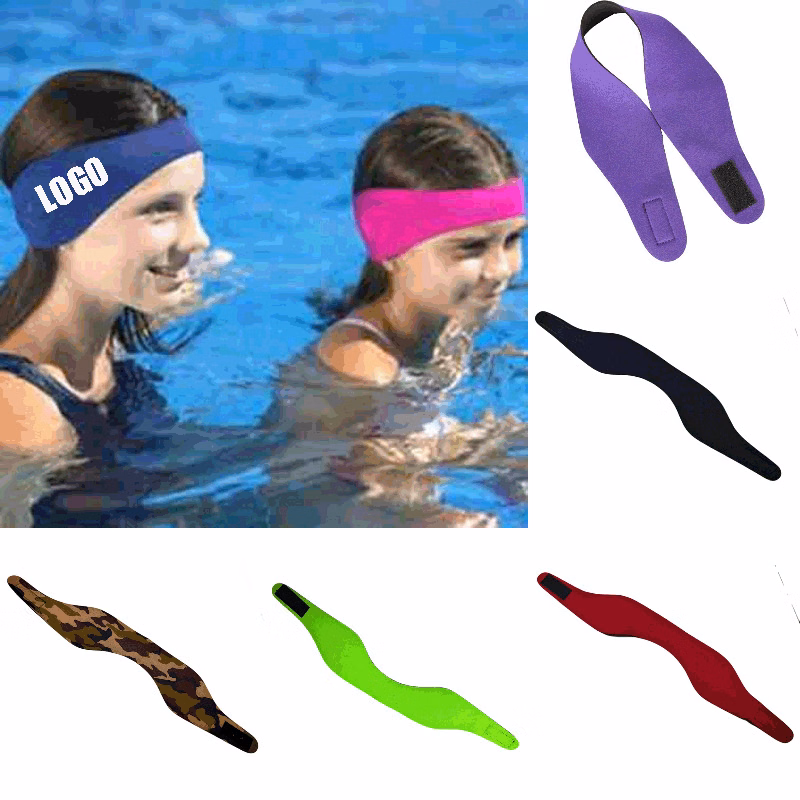 Adjustable Swimming Ear Protection Bands /Cute Cartoon Waterproof Swim Headbands