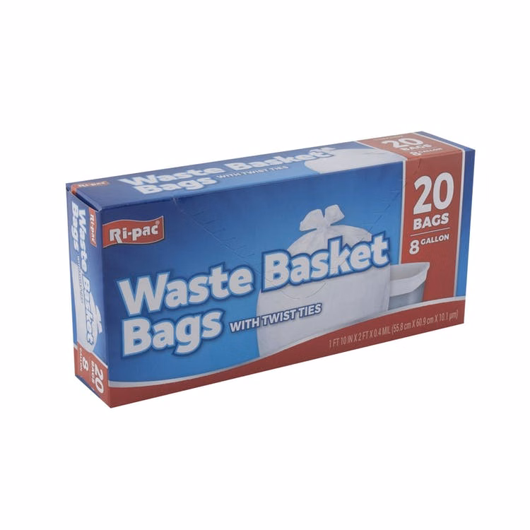 Waste Basket Bags - 8 Gallon 0.4 mil