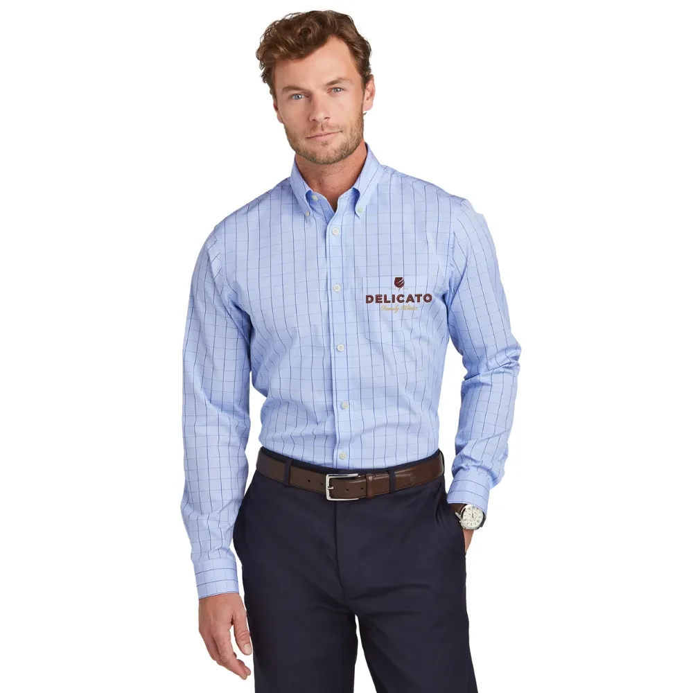 Brooks Brothers(R) Wrinkle-Free Stretch Patterned Shirt 1