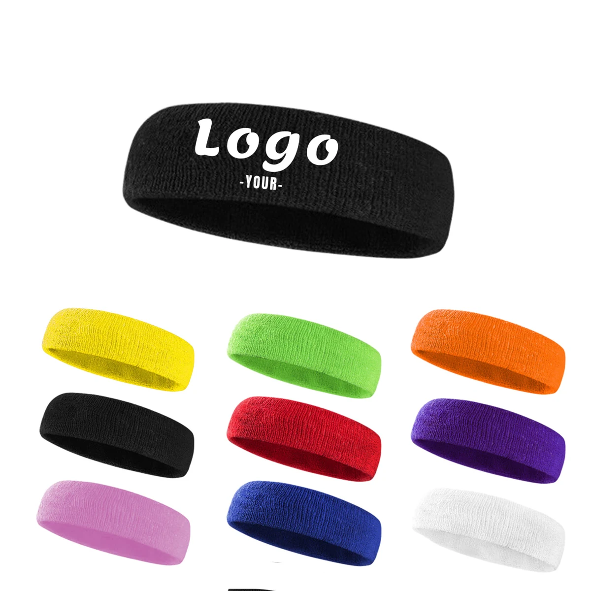 Sports Sweatband Headband MOQ 100PCS 1