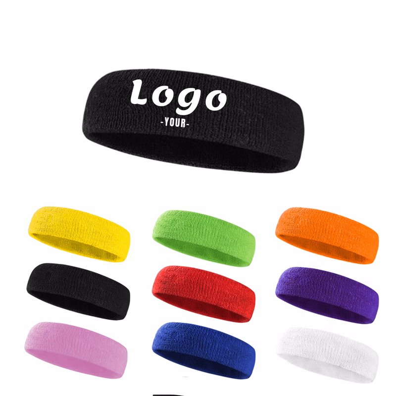 Sports Sweatband Headband MOQ 100PCS