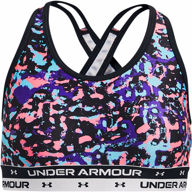 UA Crossback Printed Girls' Sports Bra