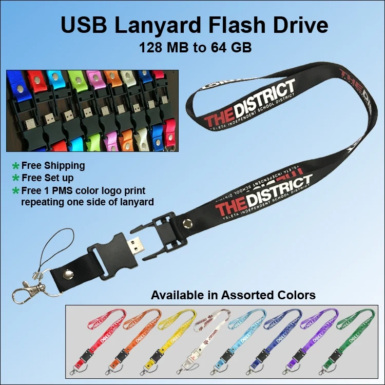 Lanyard Flash Drive / USB - 512MB 1