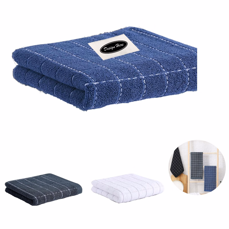 Premium 100% Cotton Kitchen Towels Soft & Highly Absorbent