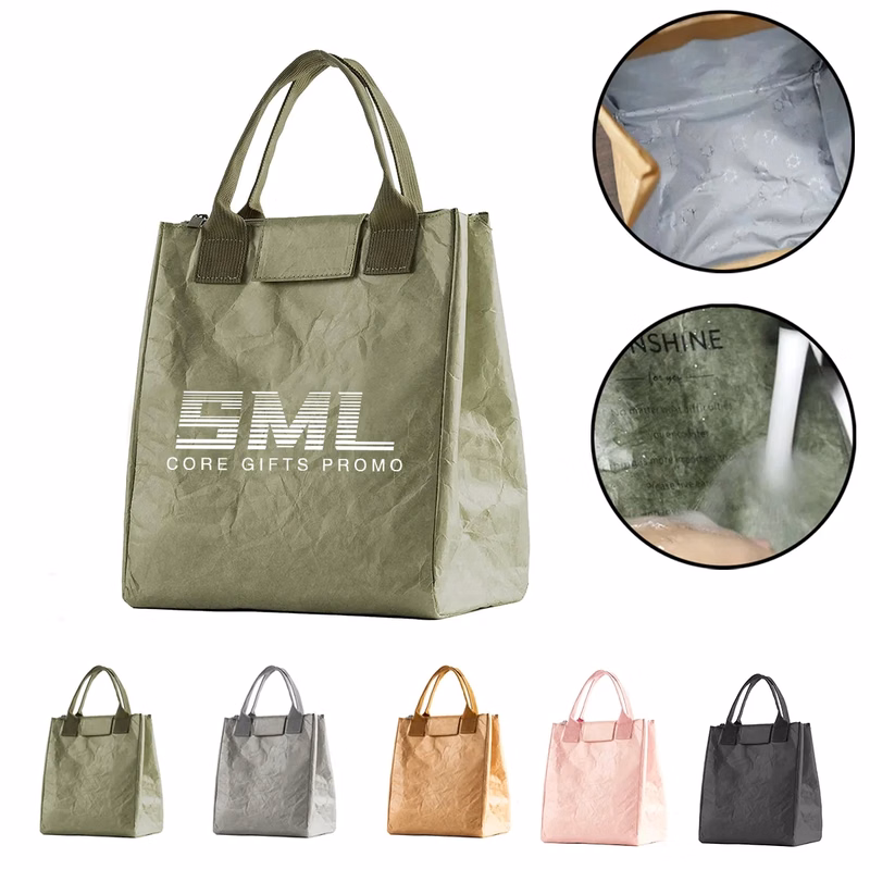 Custom TYVEK Washable Insulated Lunch Bag