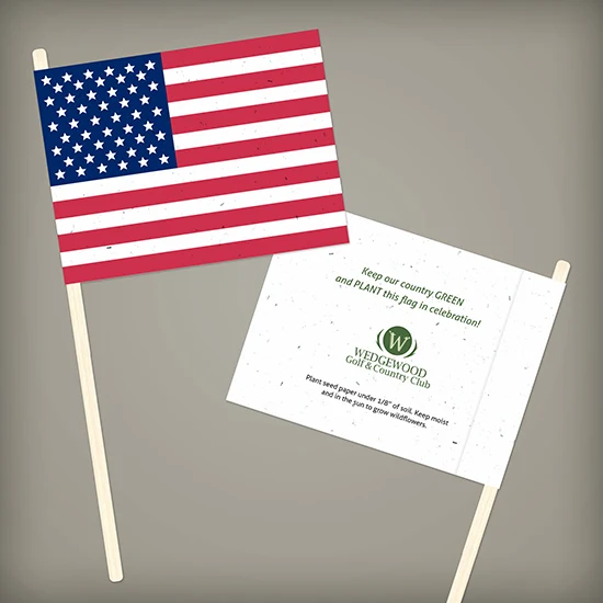 American Seed Paper Promotional Flags 1
