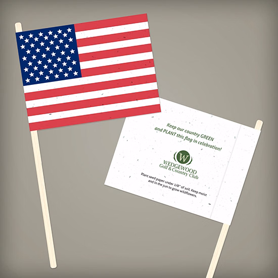 American Seed Paper Promotional Flags