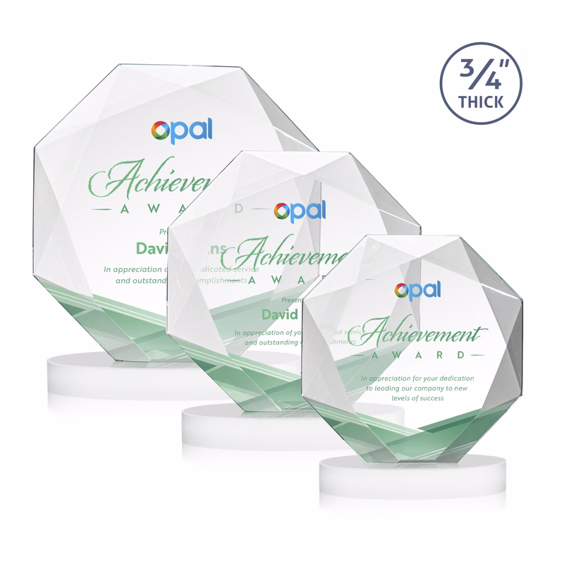 Bradford VividPrint™ Award on Alberton Base - White