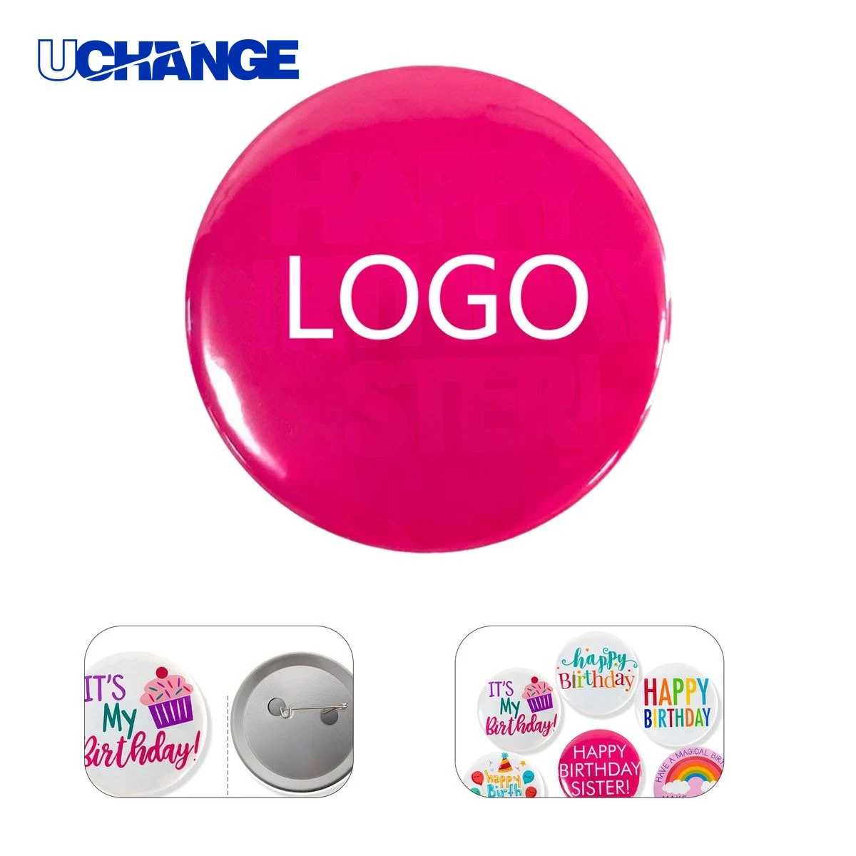 Custom Round Button Badge 1