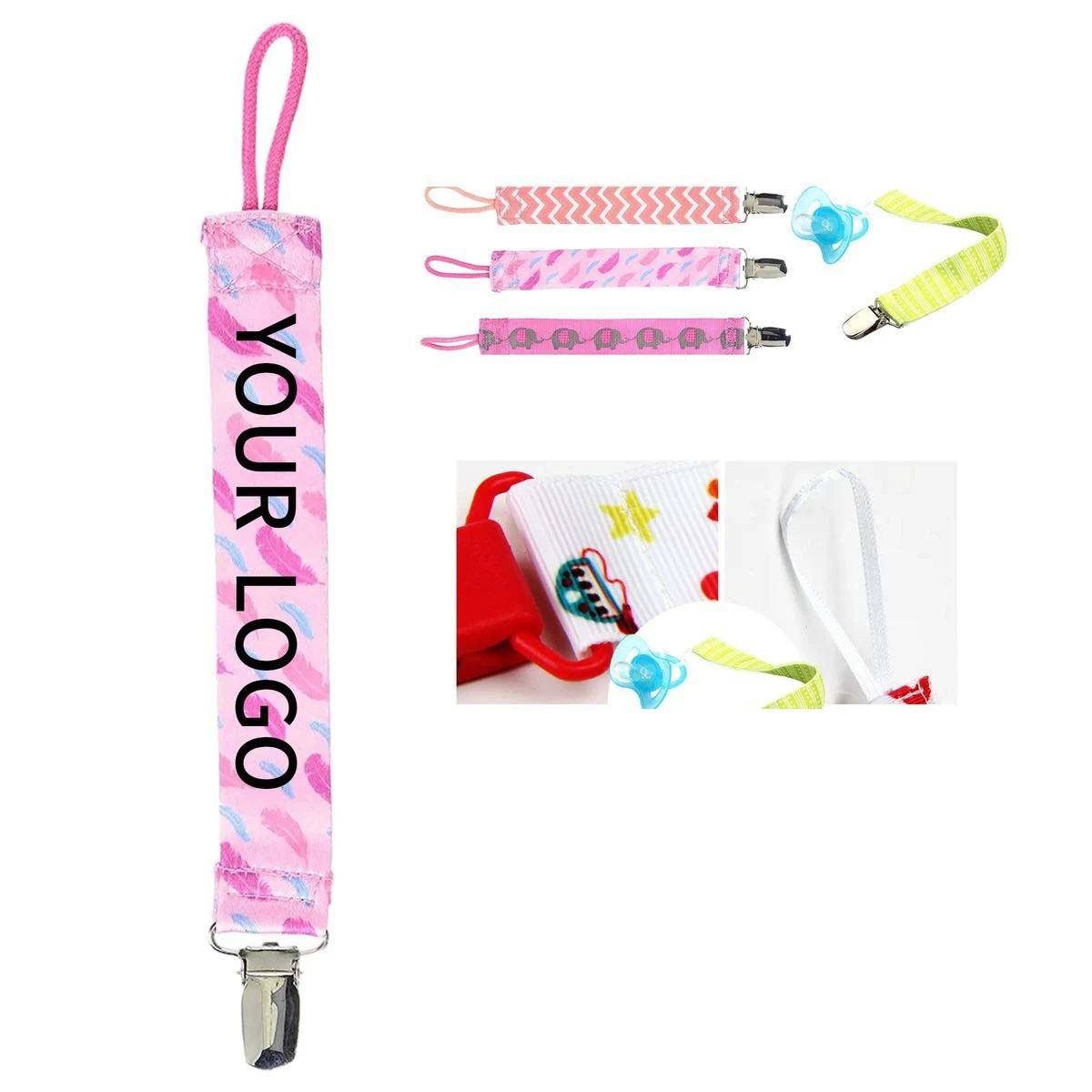 Baby Pacifier Strap with Strong Plastic Clip 1