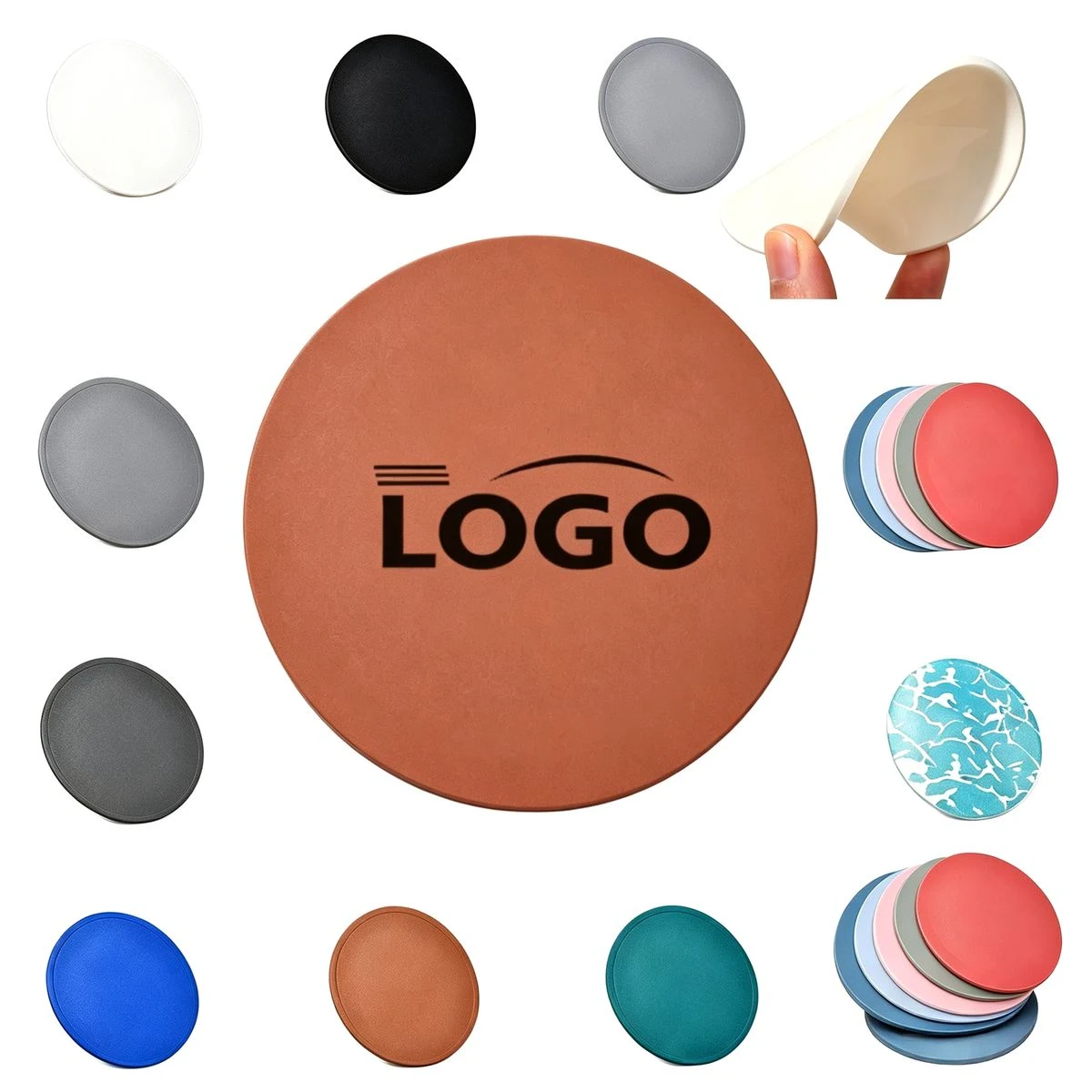 4 Inch Round Silicone Coaster 1