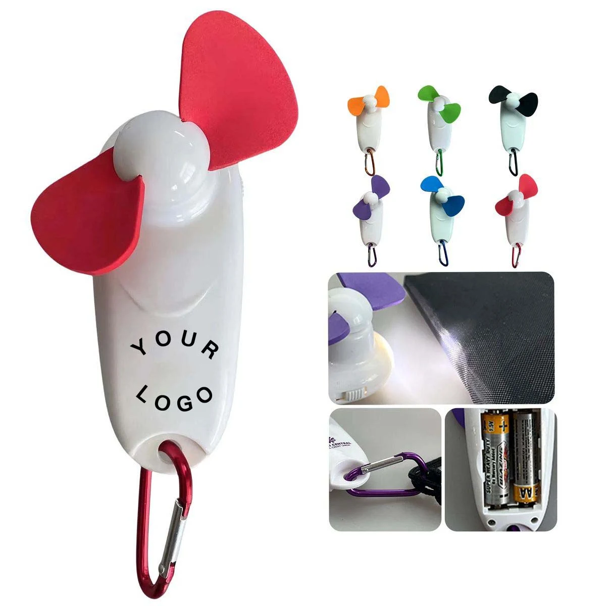 Portable Camping Fan with LED Flashlight 1