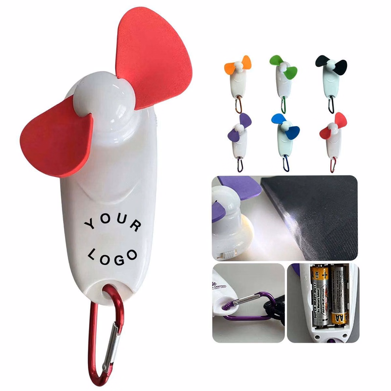 Portable Camping Fan with LED Flashlight
