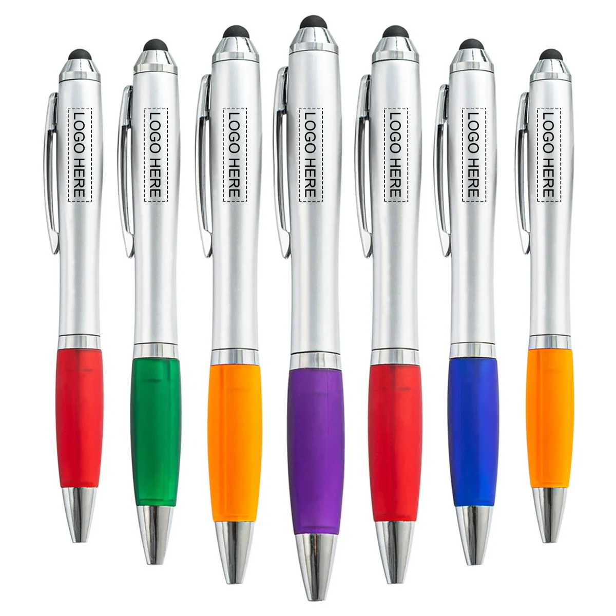 Ballpoint Pen With Stylus Color Grip 1