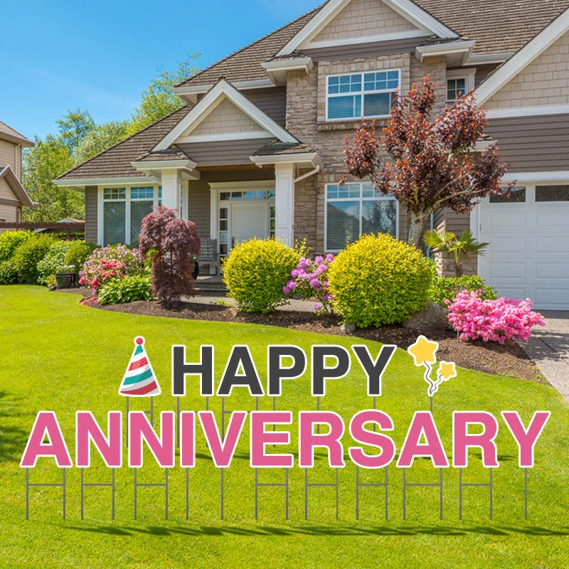 Happy Anniversary Yard Letters 1