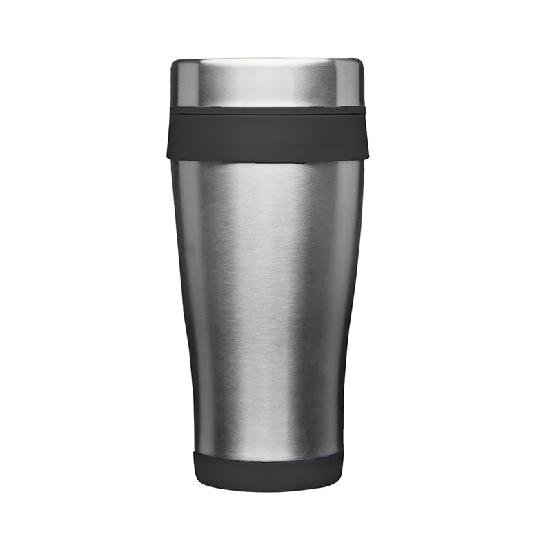 Stainless Steel Tumbler with Plastic Lid, 16 oz. 1