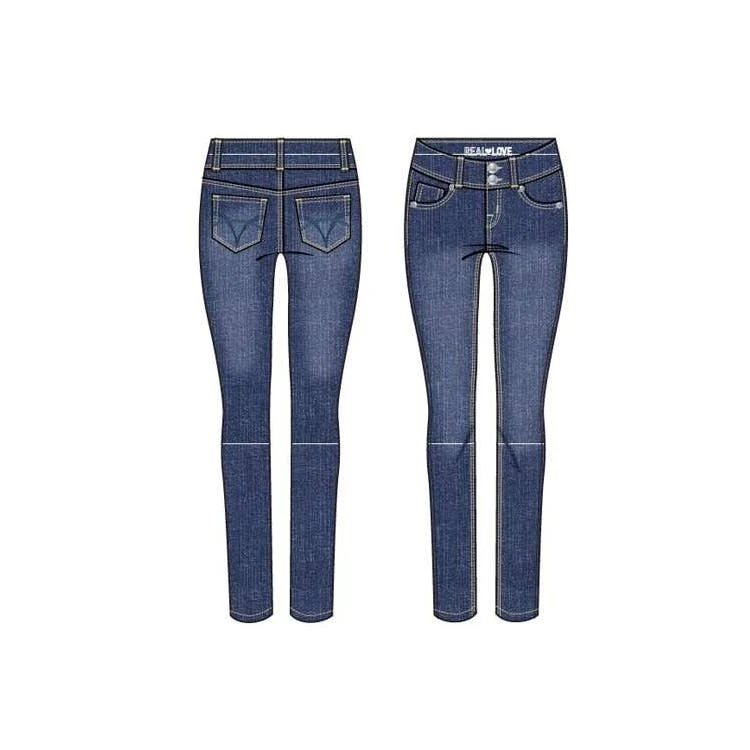 Girls Stretch Denim Jeans - Size 4-6X 1