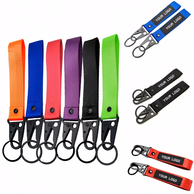 Full Color Fabric Keychain For Motorcycle