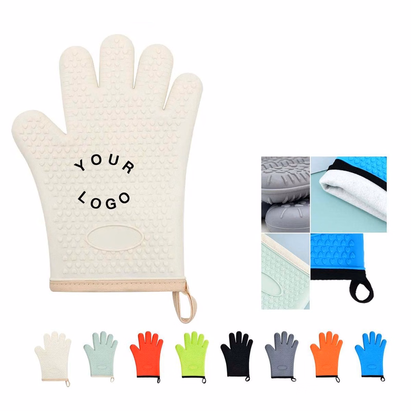 Heat Resistant Silicone Grilling Gloves for Cooking
