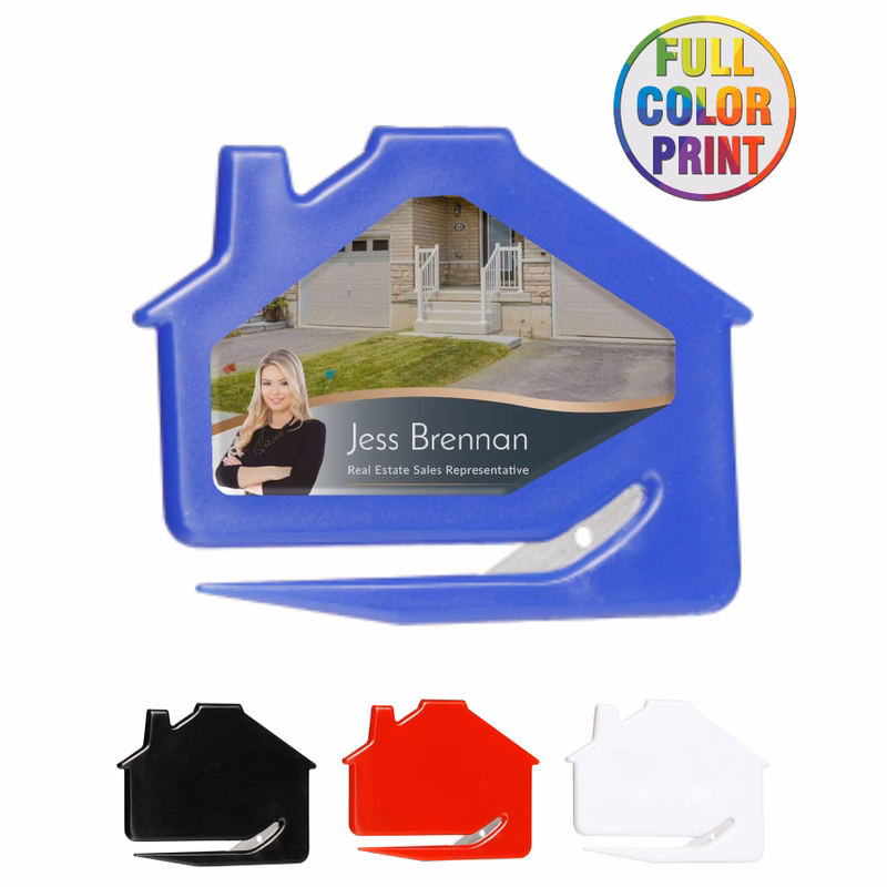 Union Printed Full Color "House Shaped" Letter Opener