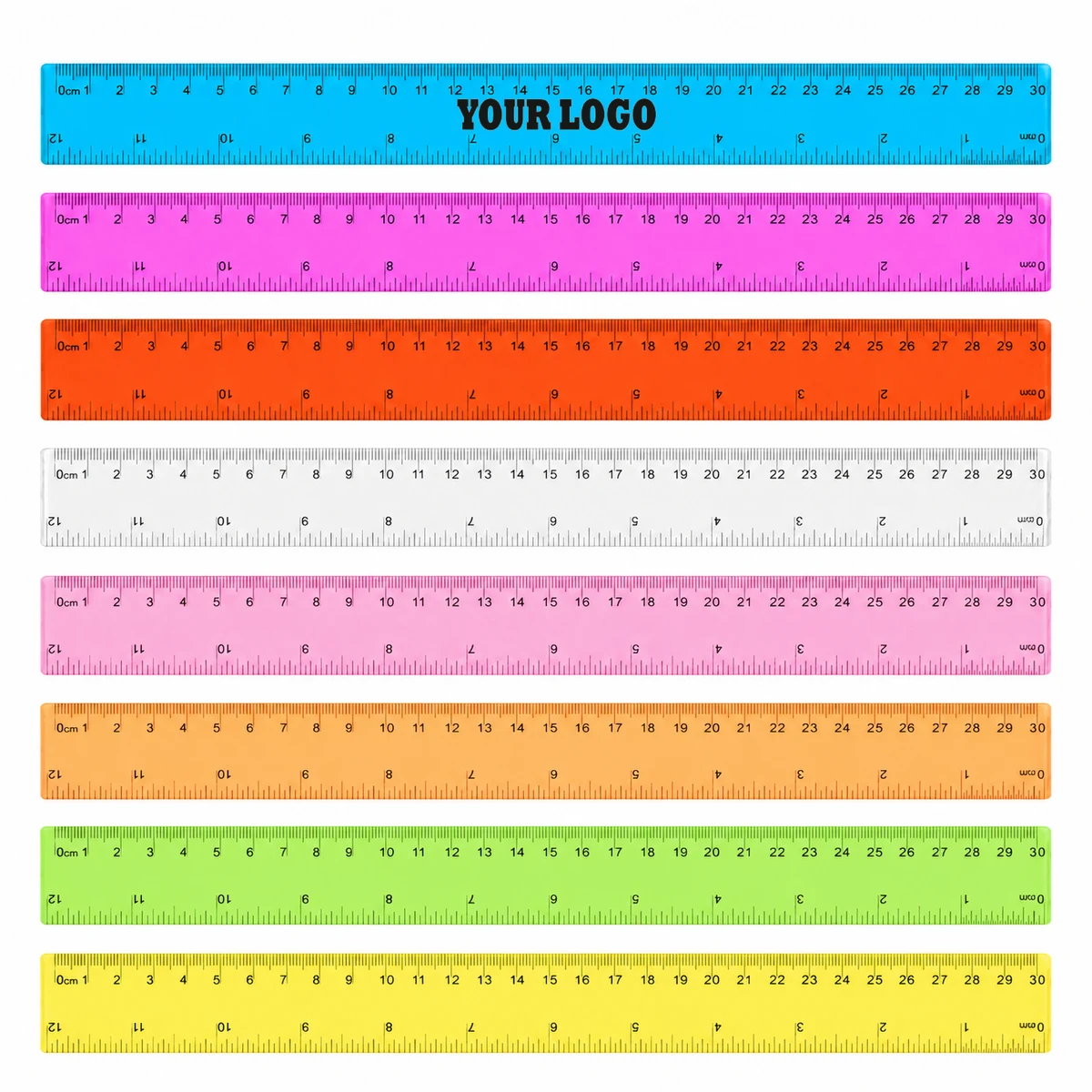 Transparent Straight Measuring Ruler 1