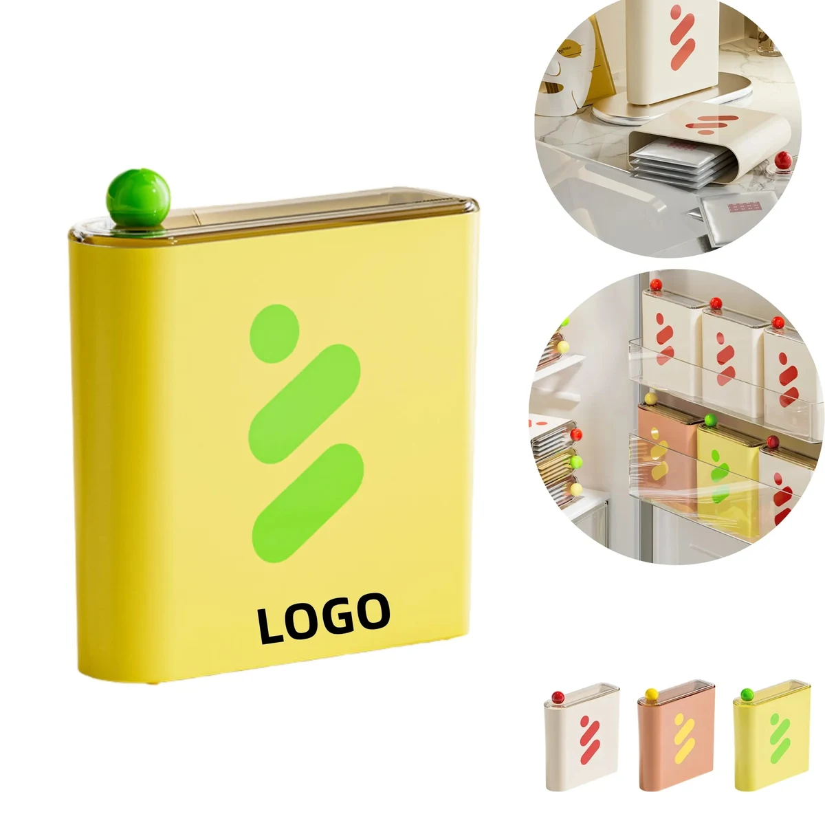Face Mask Organizer Cosmetic Storage Box For Refrigerator 1
