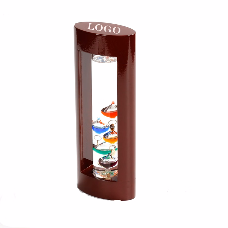 7" Multi Color Galileo in Cherry Finish Wood Stand